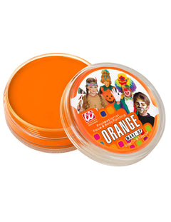 Oranžový halloweenský make-up