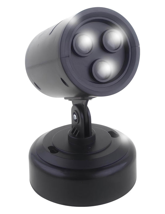 Vue de profil du projecteur de foudre avec son du tonnerre