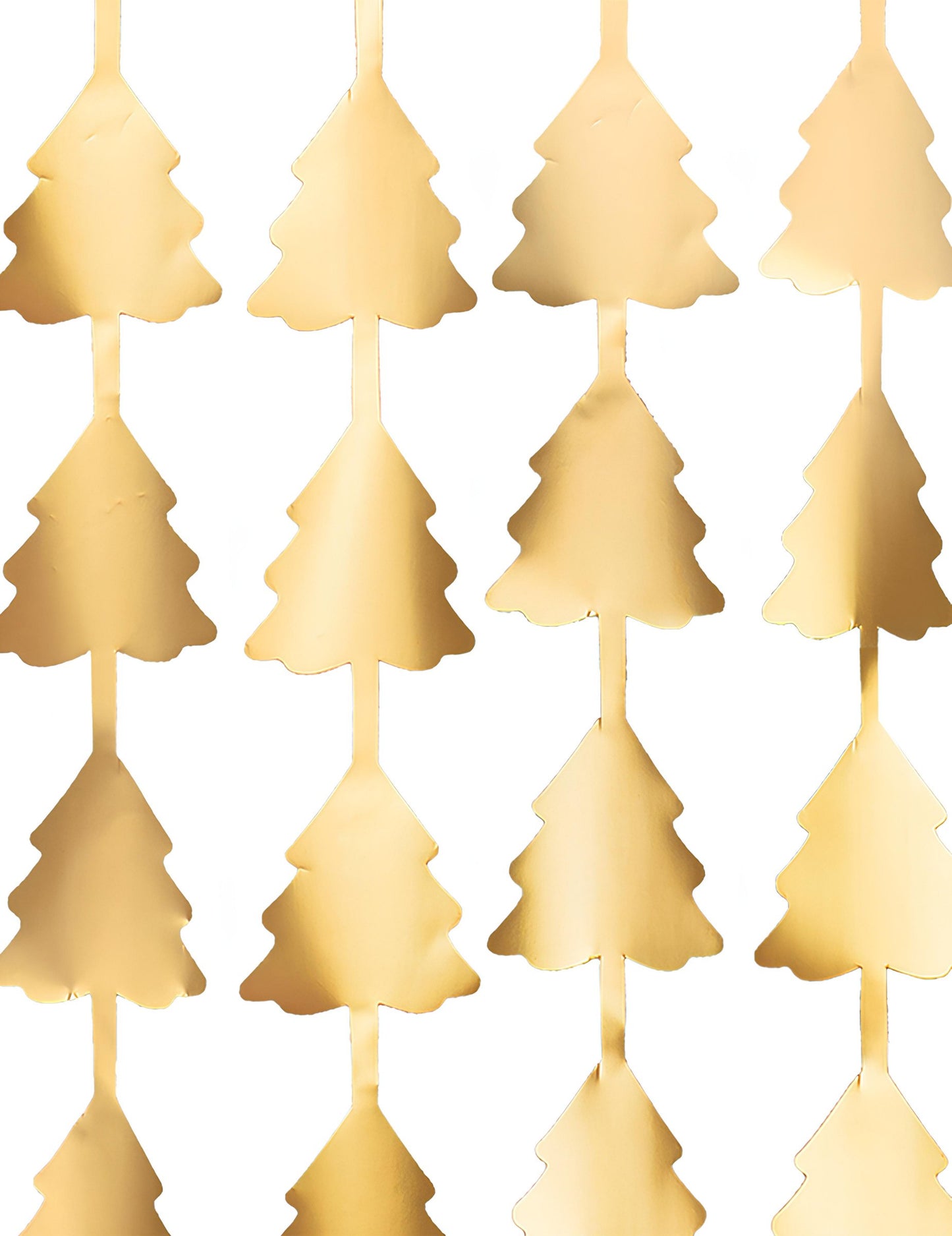 Závěs z třpytivých nití se zlatými jedlemi 100 x 245 cm