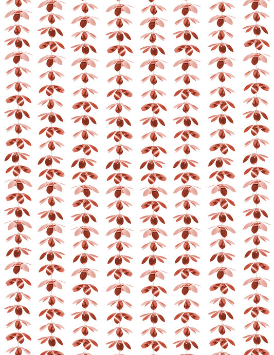 Gros plan sur les fleurs du rideau de fleurs aluminium pour fête