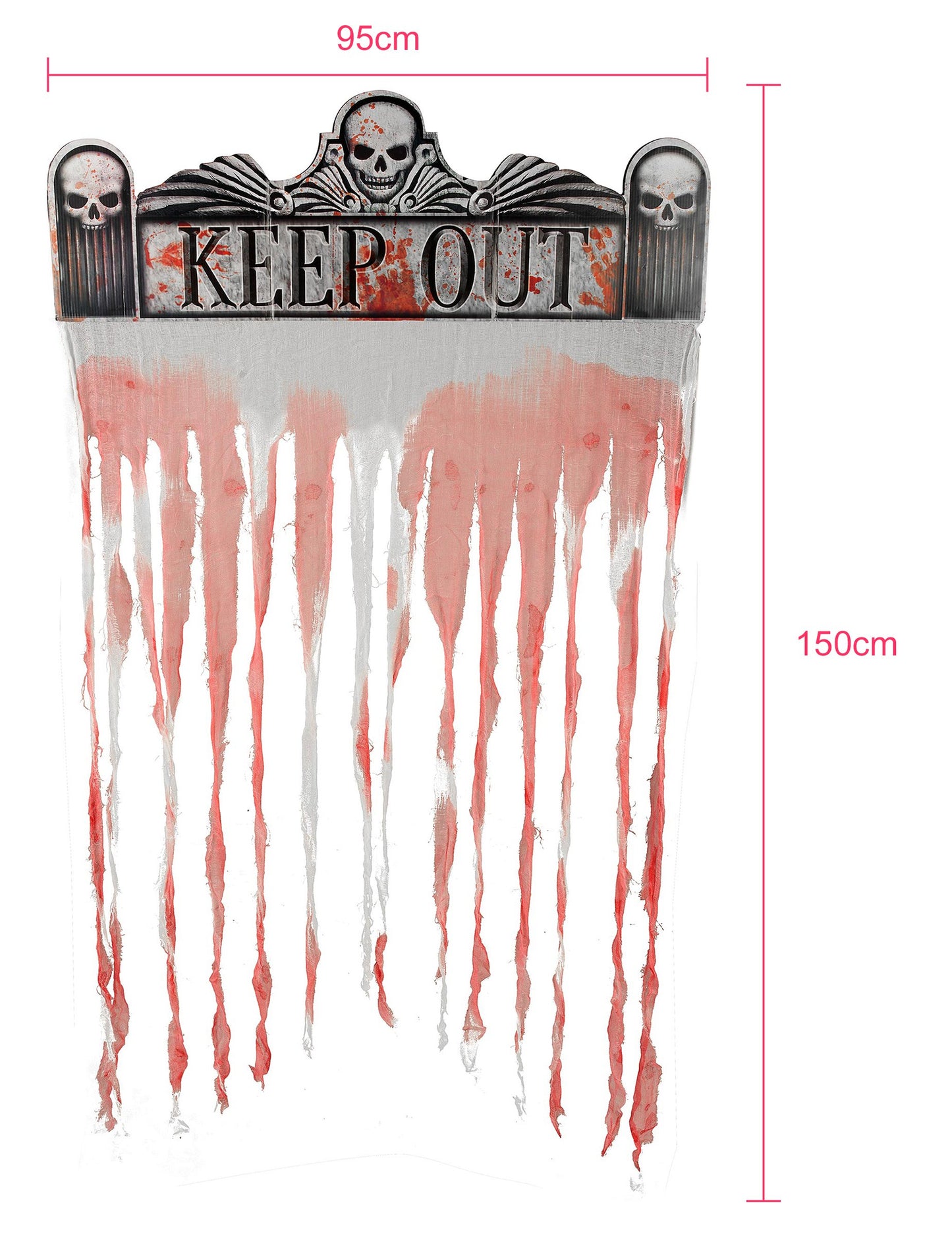 Halloweenská dveřní záclona 150 x 95 cm