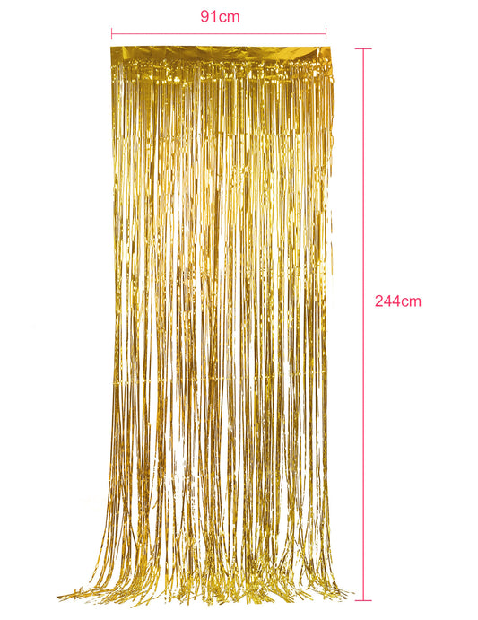 Rideau scintillant pour décoration de fête or