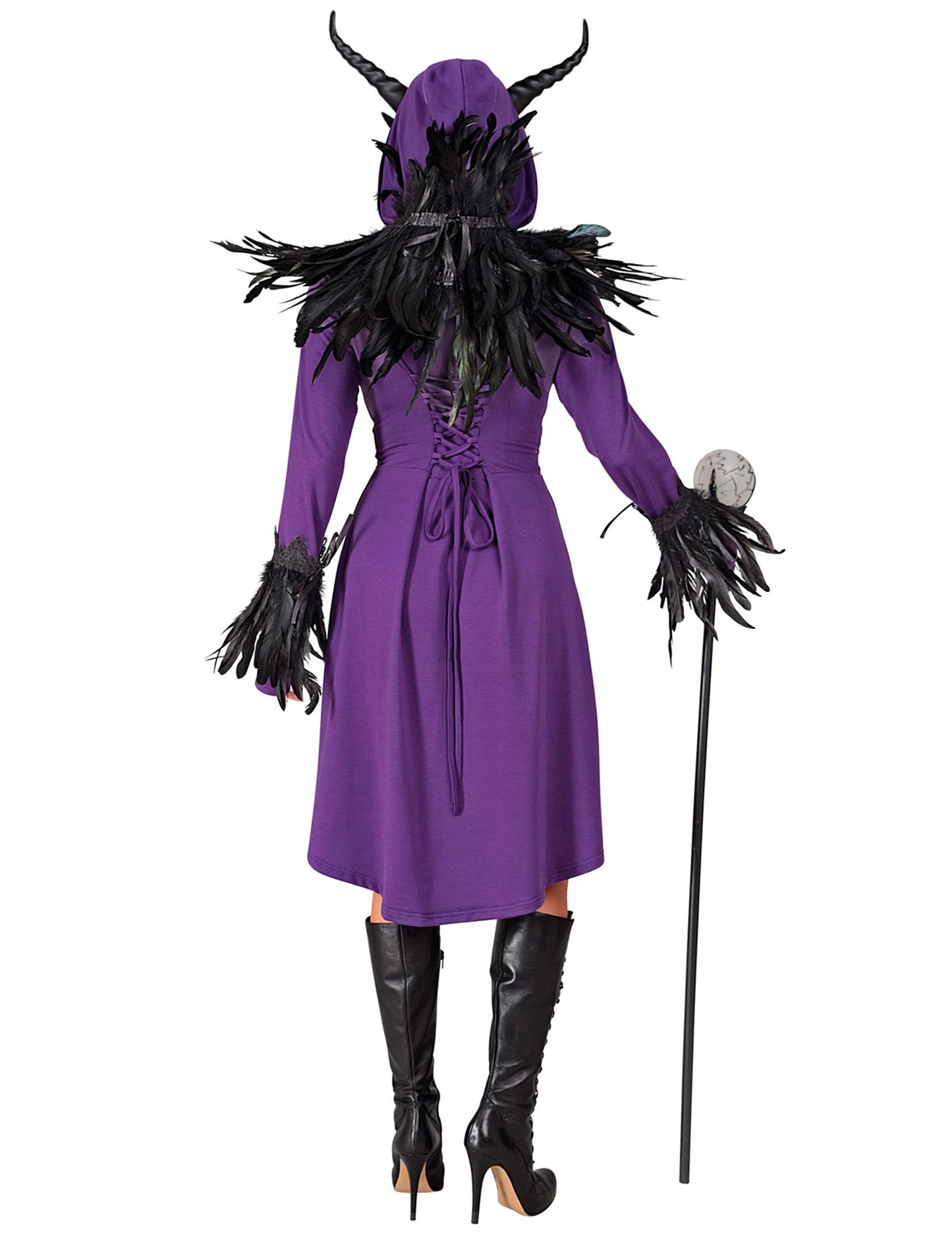 Robe gothique médiévale violette femme