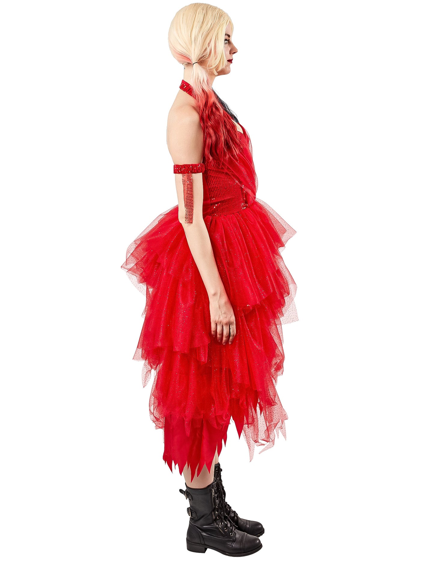 Dámské červené šaty Harley Quinn - Sebevražedný oddíl 2