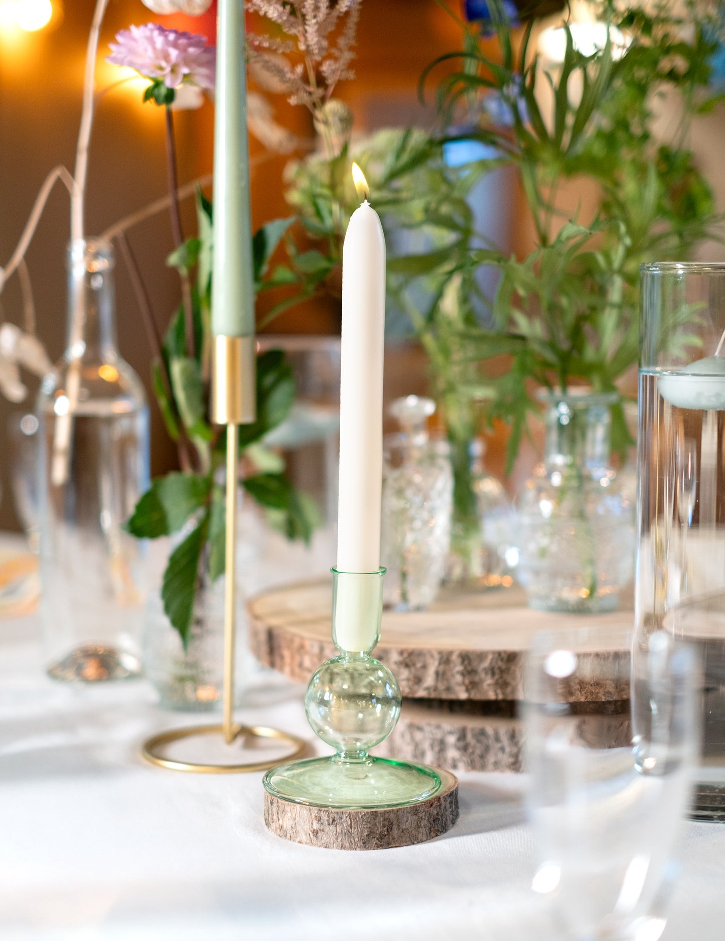 Poleno z přírodního dřeva 10 až 12 cm na svatební výzdobu