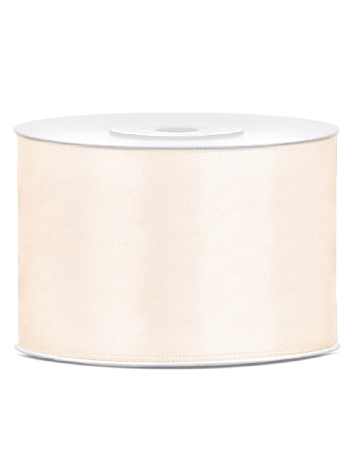 Ruban satin mariage pour décoration blanc cassé