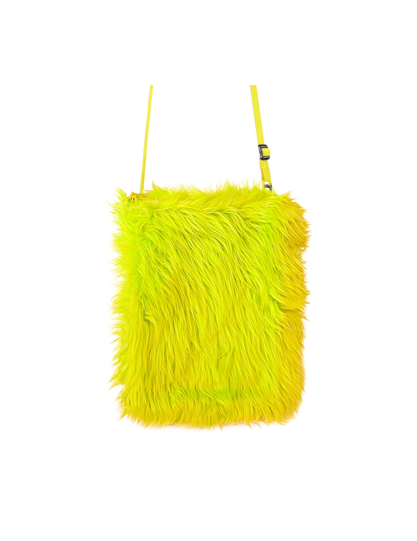 Neonovo žlutá plyšová taška