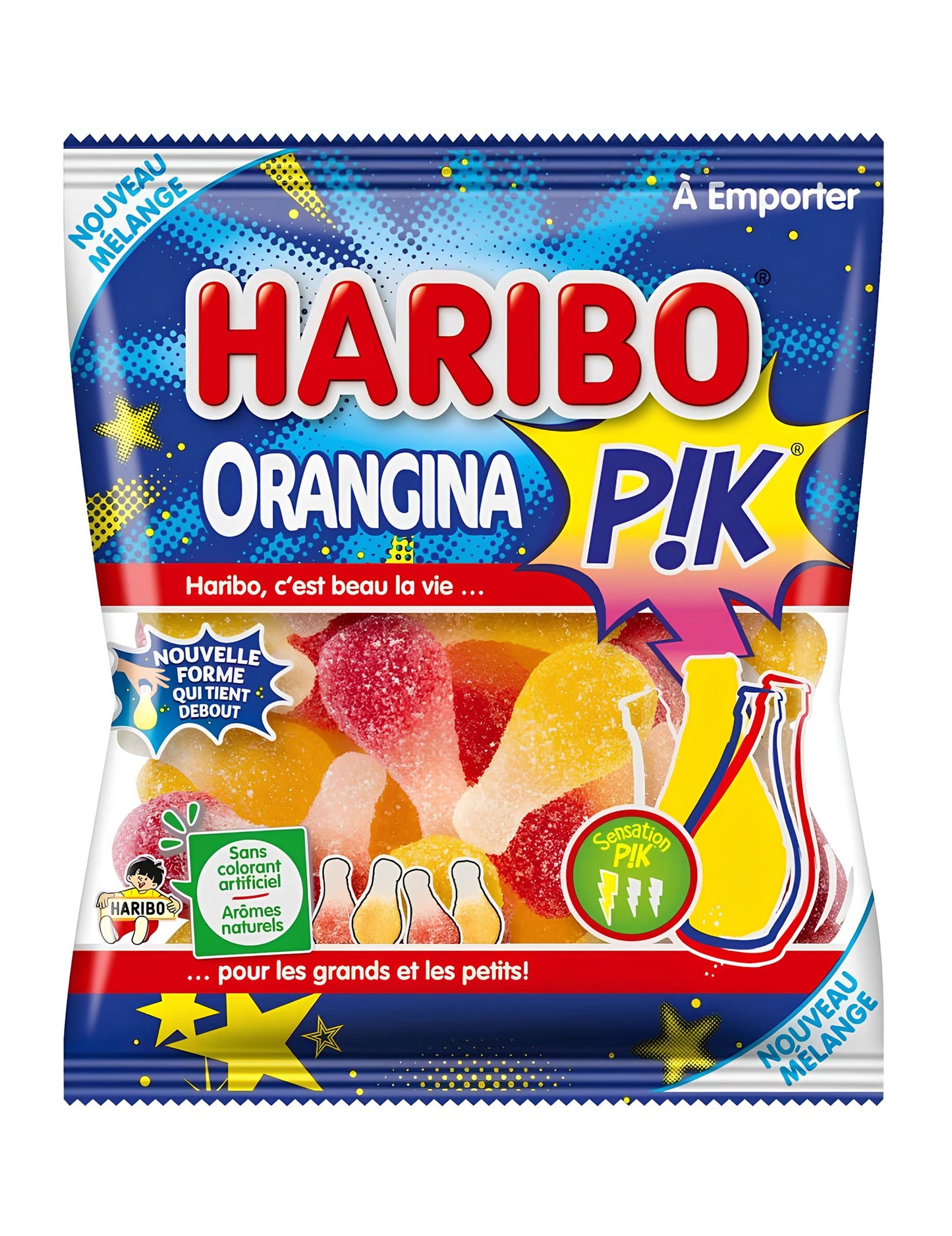 Orangina pik haribo bonbón