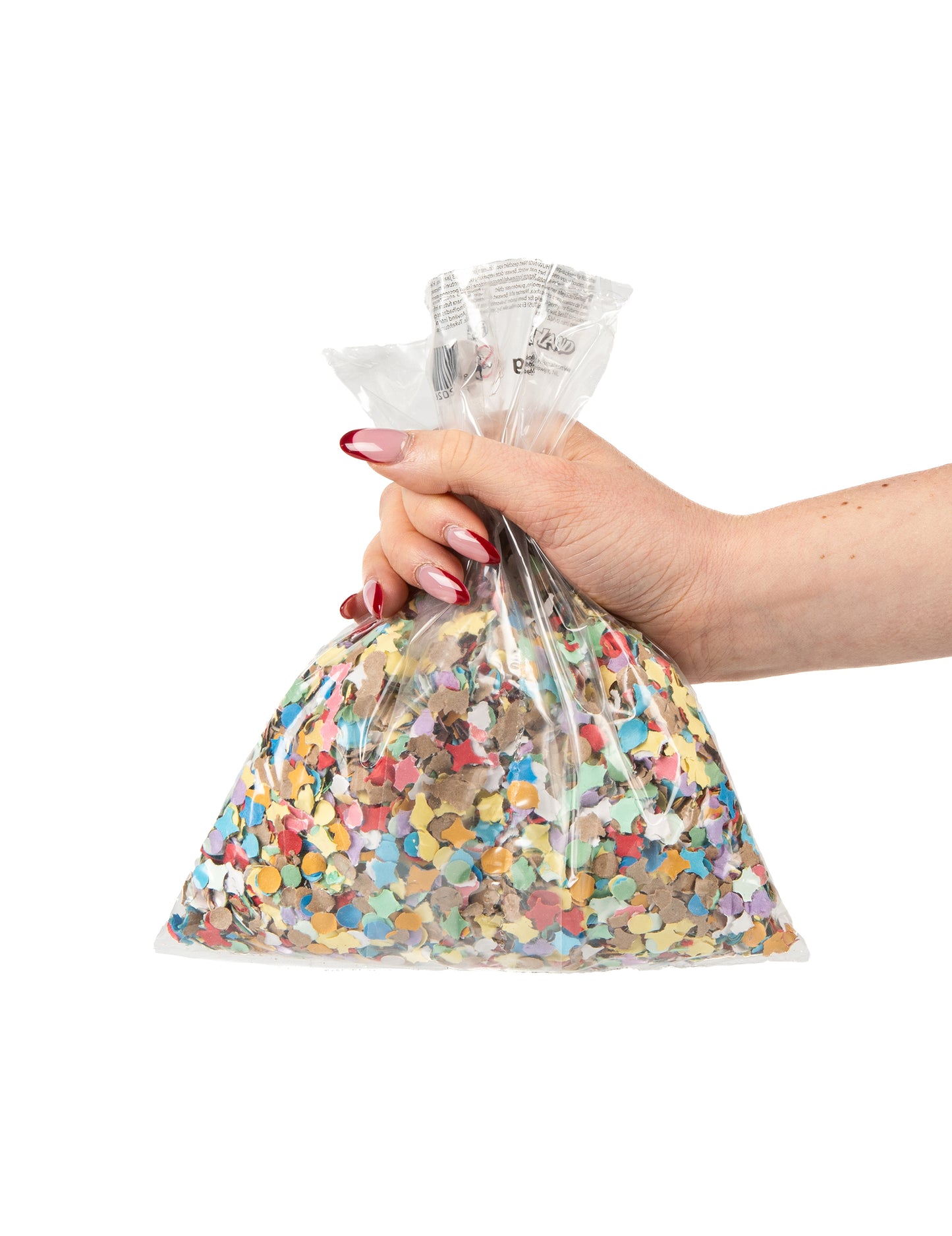 100gramový vícebarevný sáček s konfetami