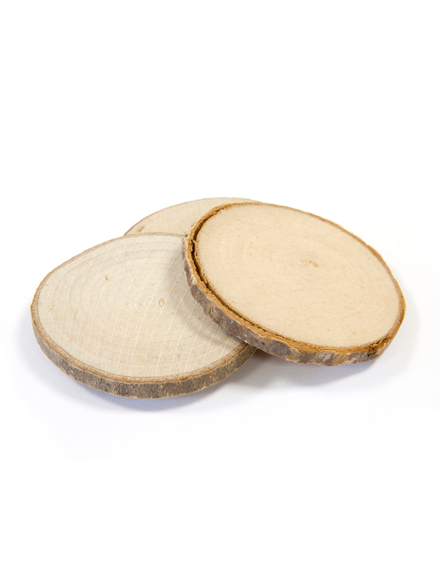 4 dřevěné disky umísťovací karty 5.5 cm venkovská výzdoba