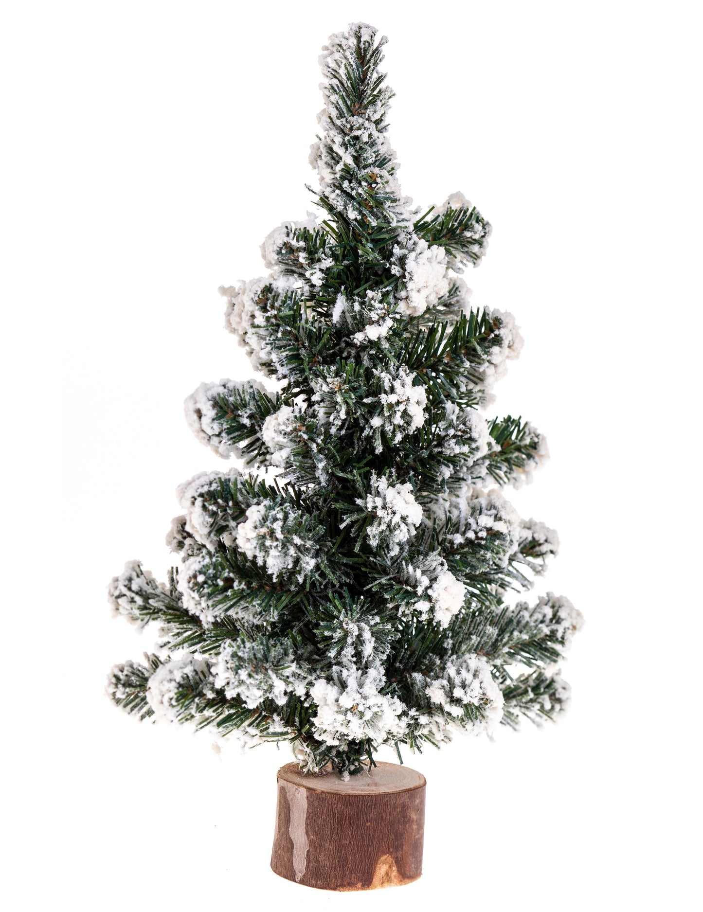 Zasněžená stolová jedle na kládě 25 cm dřevo