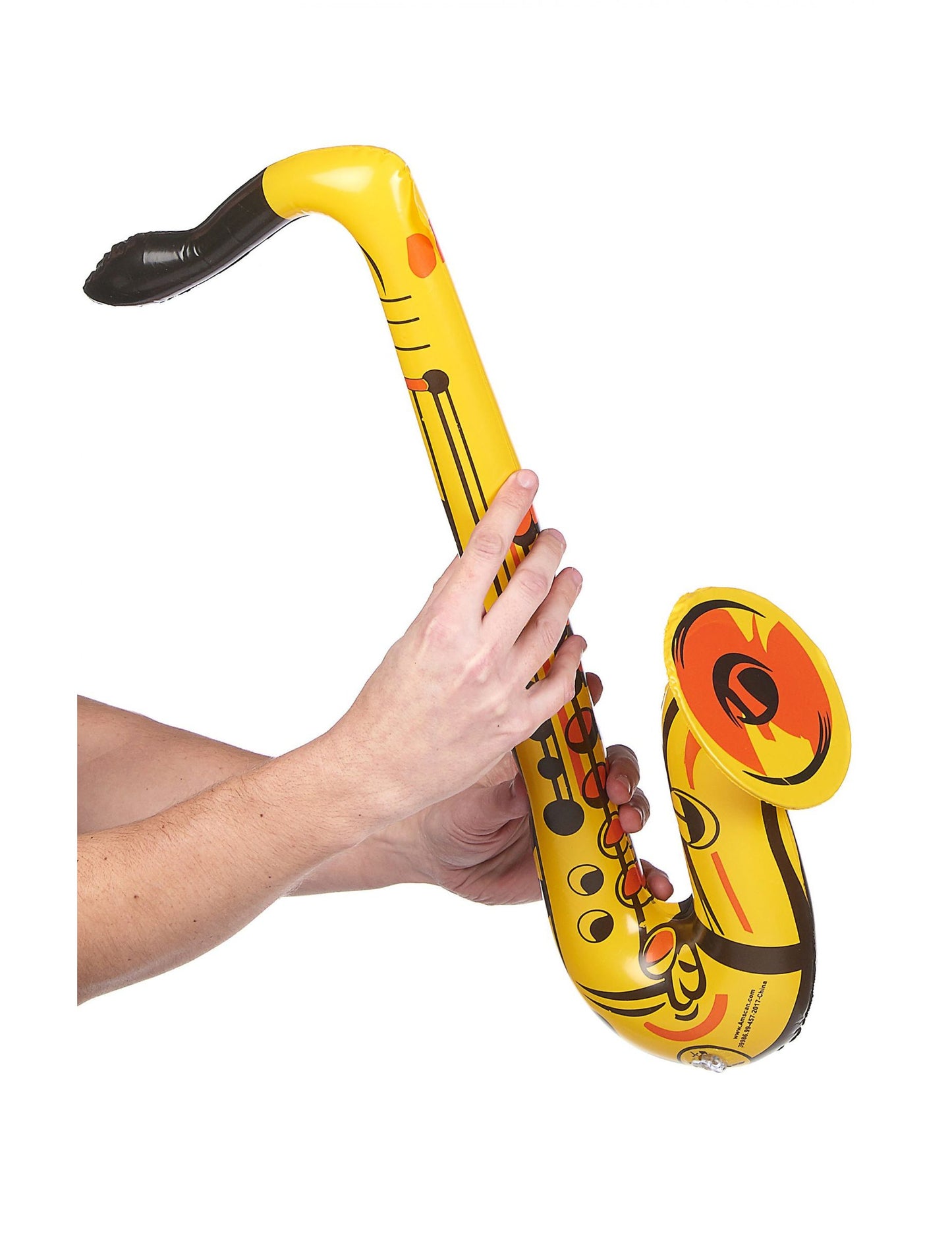 Žlutý nafukovací saxofon pro dospělé