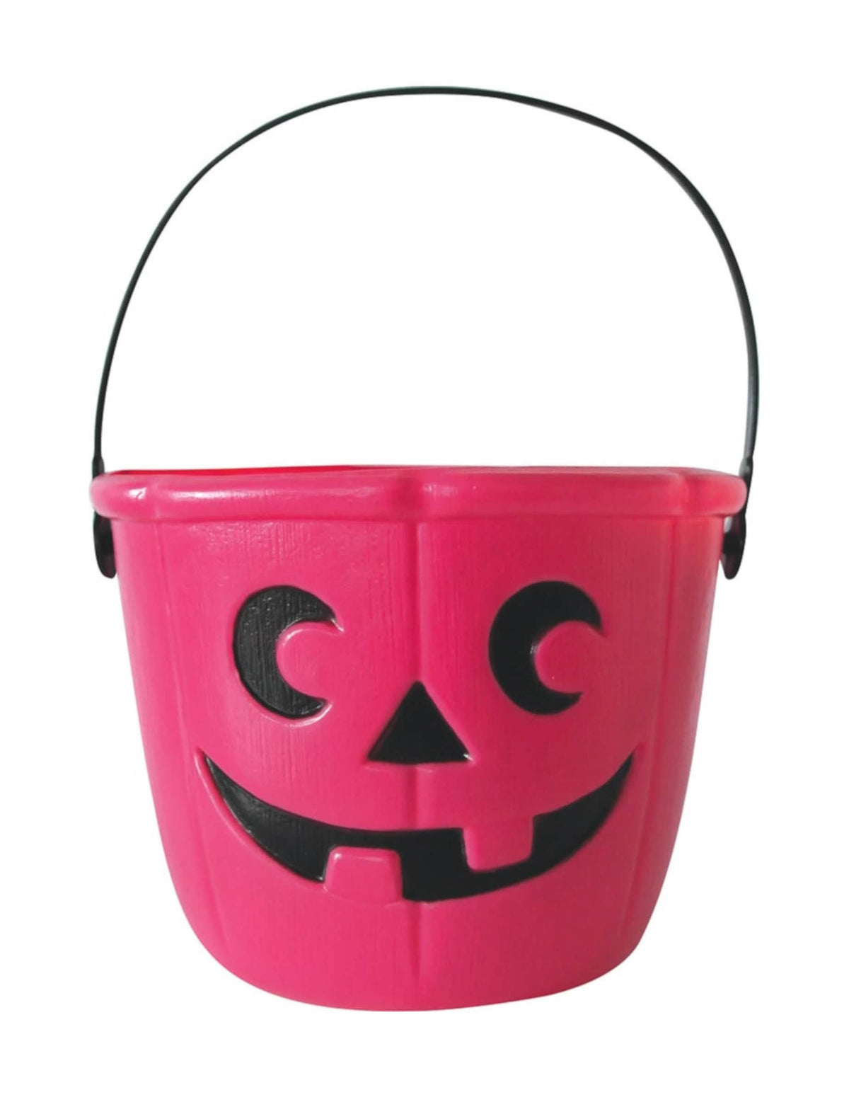 Růžový dýňový kyblík na bonbony na halloween