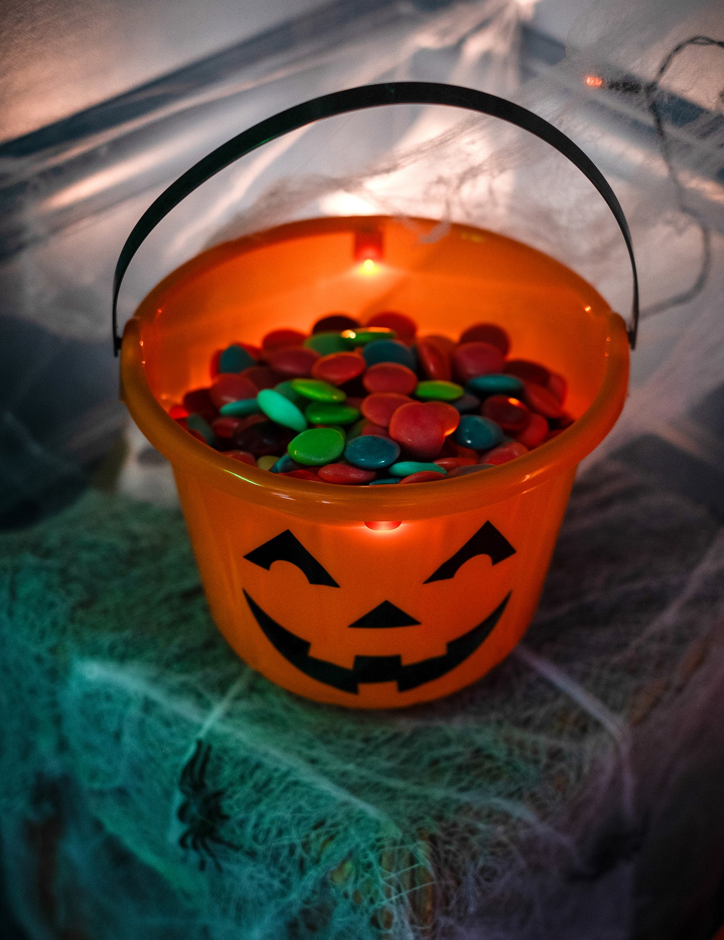 22 x 17 LED dýňový kbelík cm Halloween