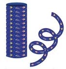 Modré serpentiny SpongeBob™ , sada 9 kusů