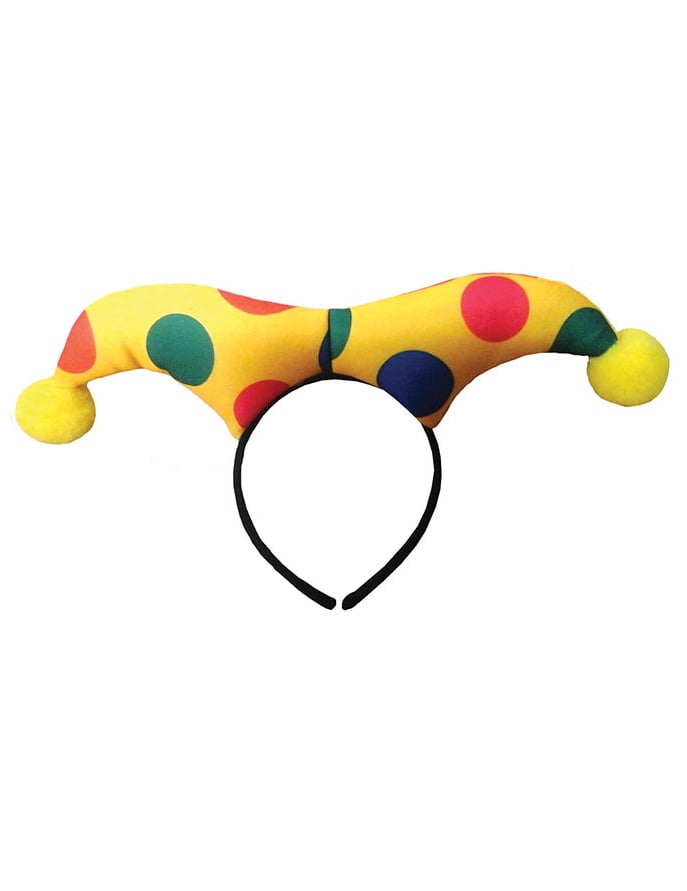 Čelenka pro dospělé s vícebarevným harlekýnem