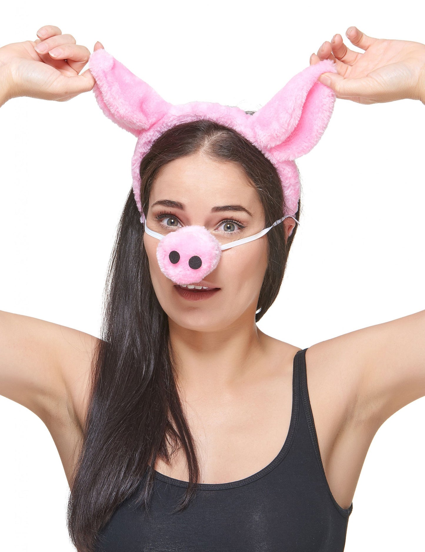 Čelenka a nos pro dospělé prase