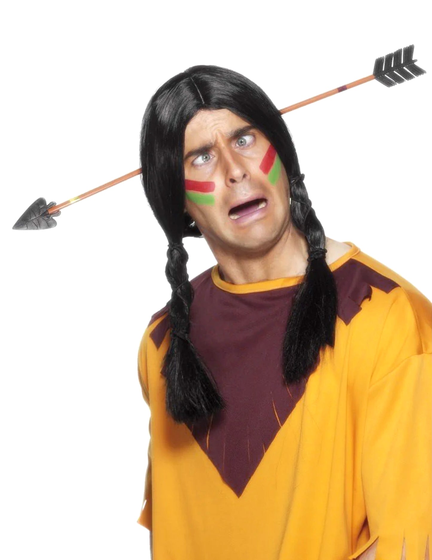 Gumová čelenka pro dospělé s indiánským šípem