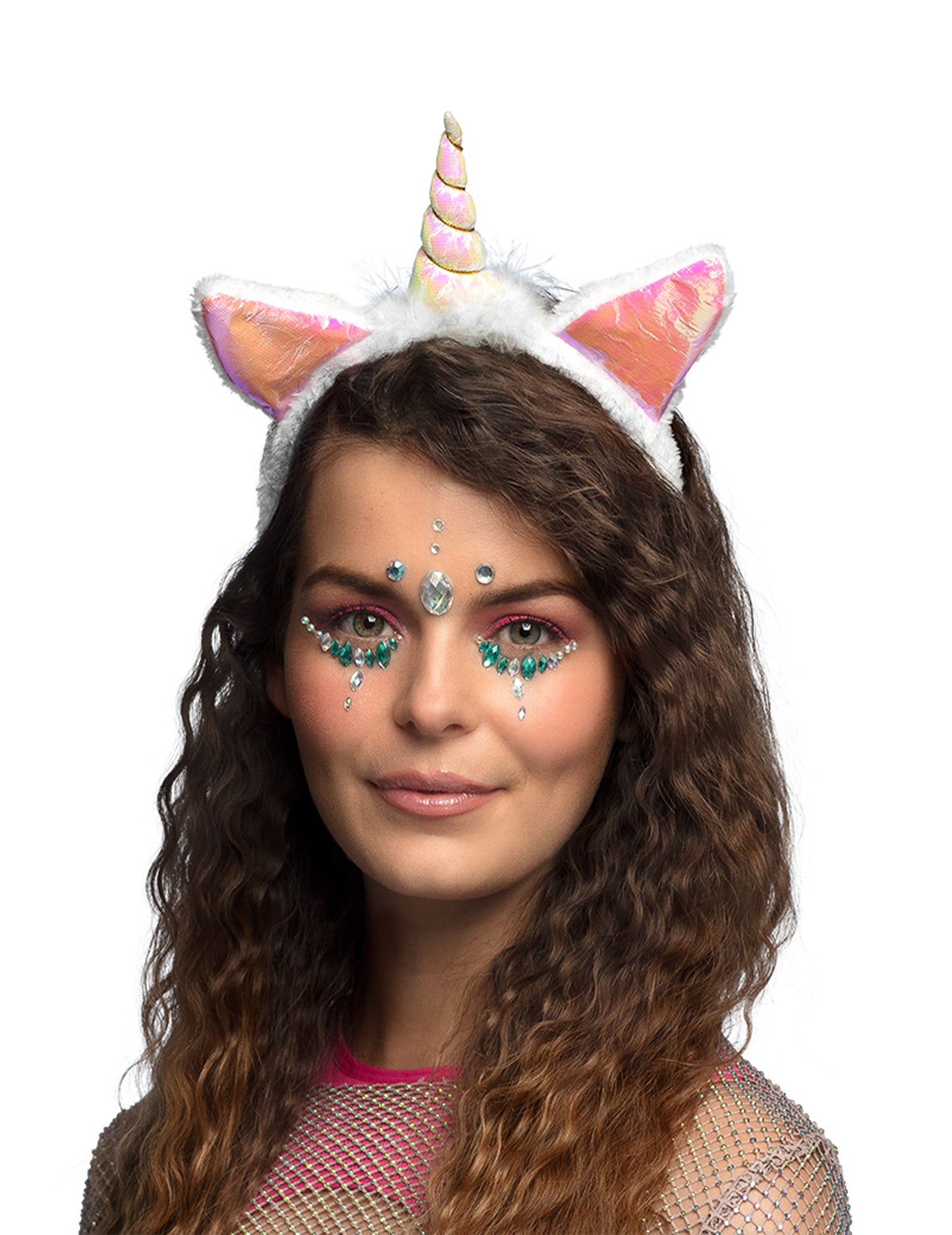 Dámská duhová čelenka s jednorožcem