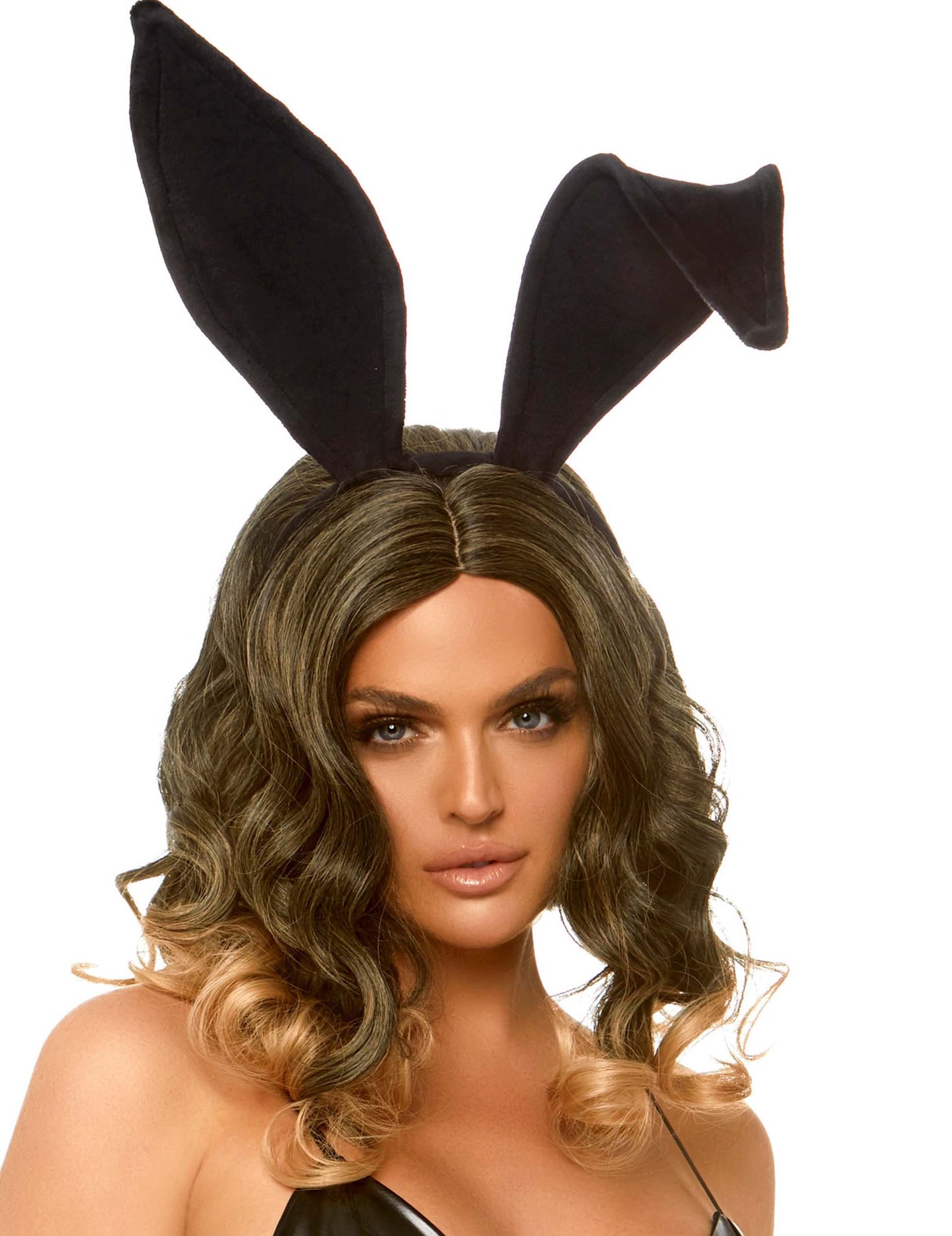 Luxusní kloubová čelenka pro dospělé s černými králičími ušima