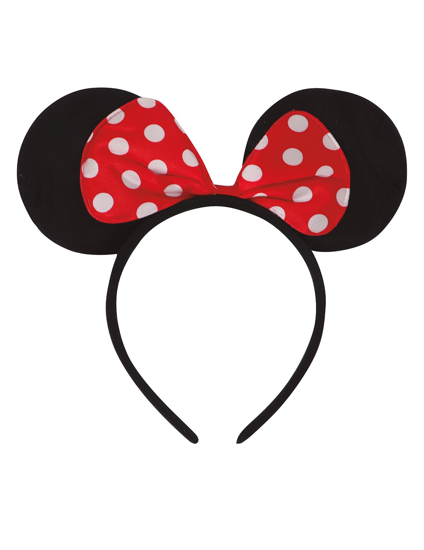 Dámská čelenka s myšími ušima a puntíkovanou mašlí