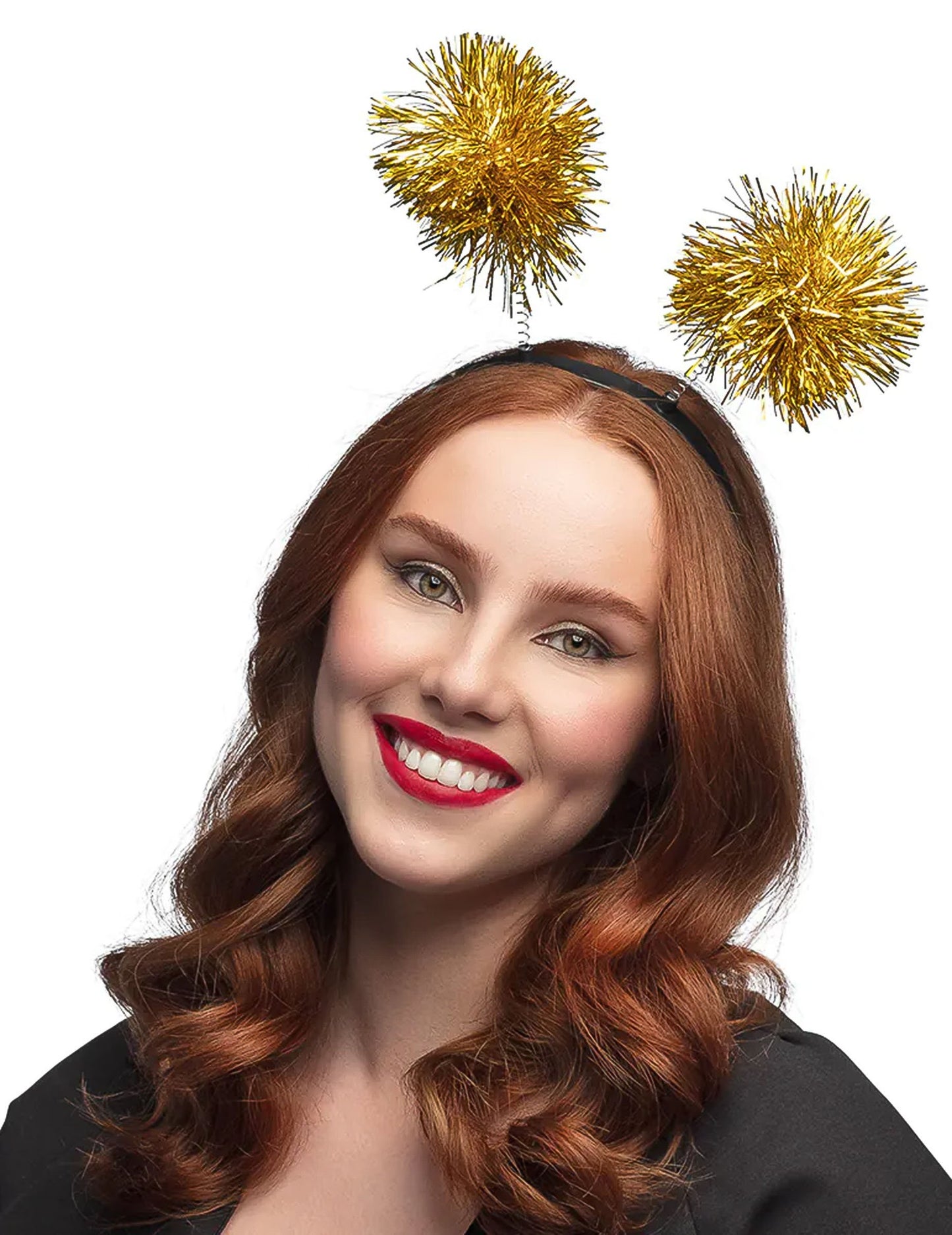 Čelenka pro dospělé se zlatou bambulkou