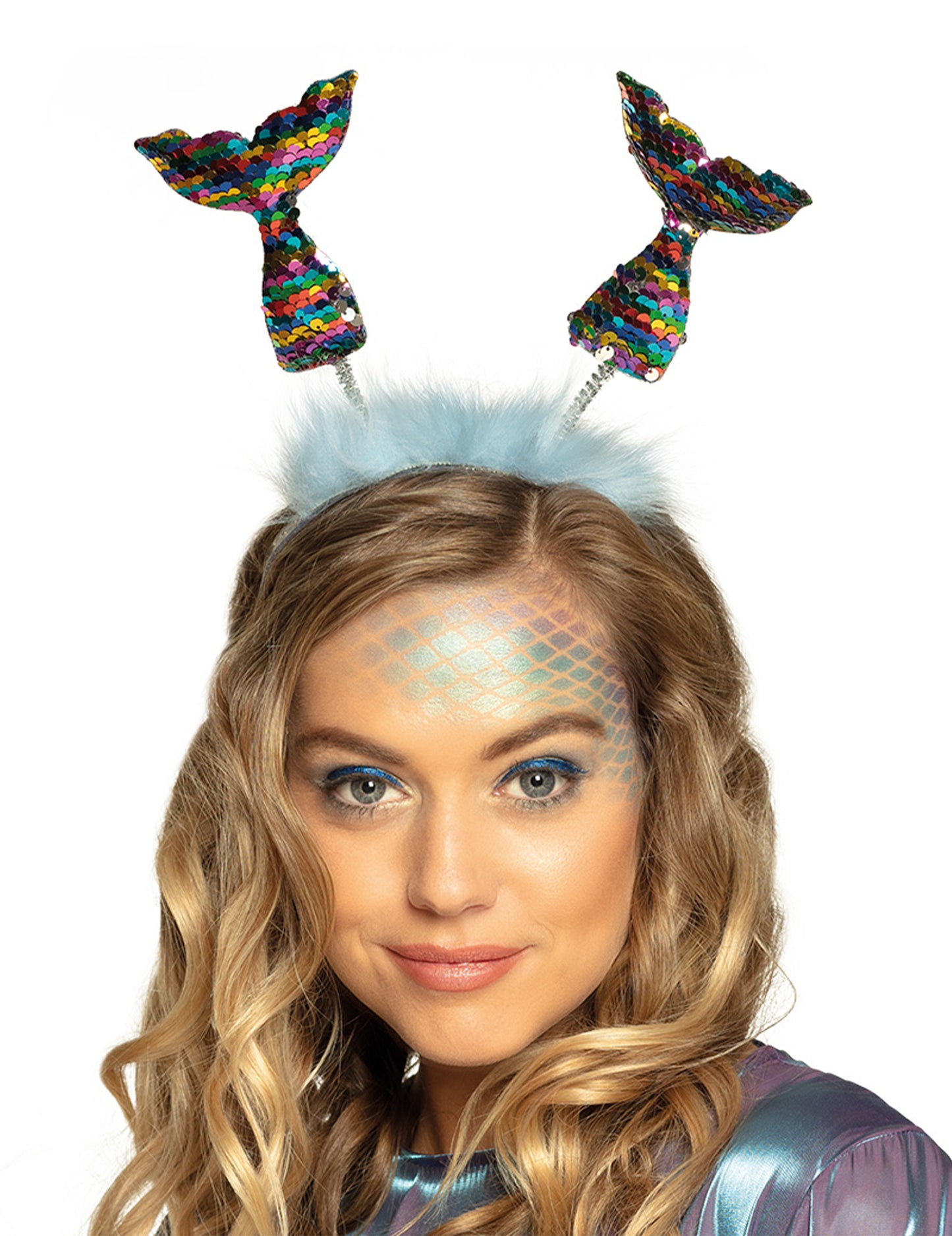 Čelenka pro dospělé s vícebarevným ocasem mořské panny