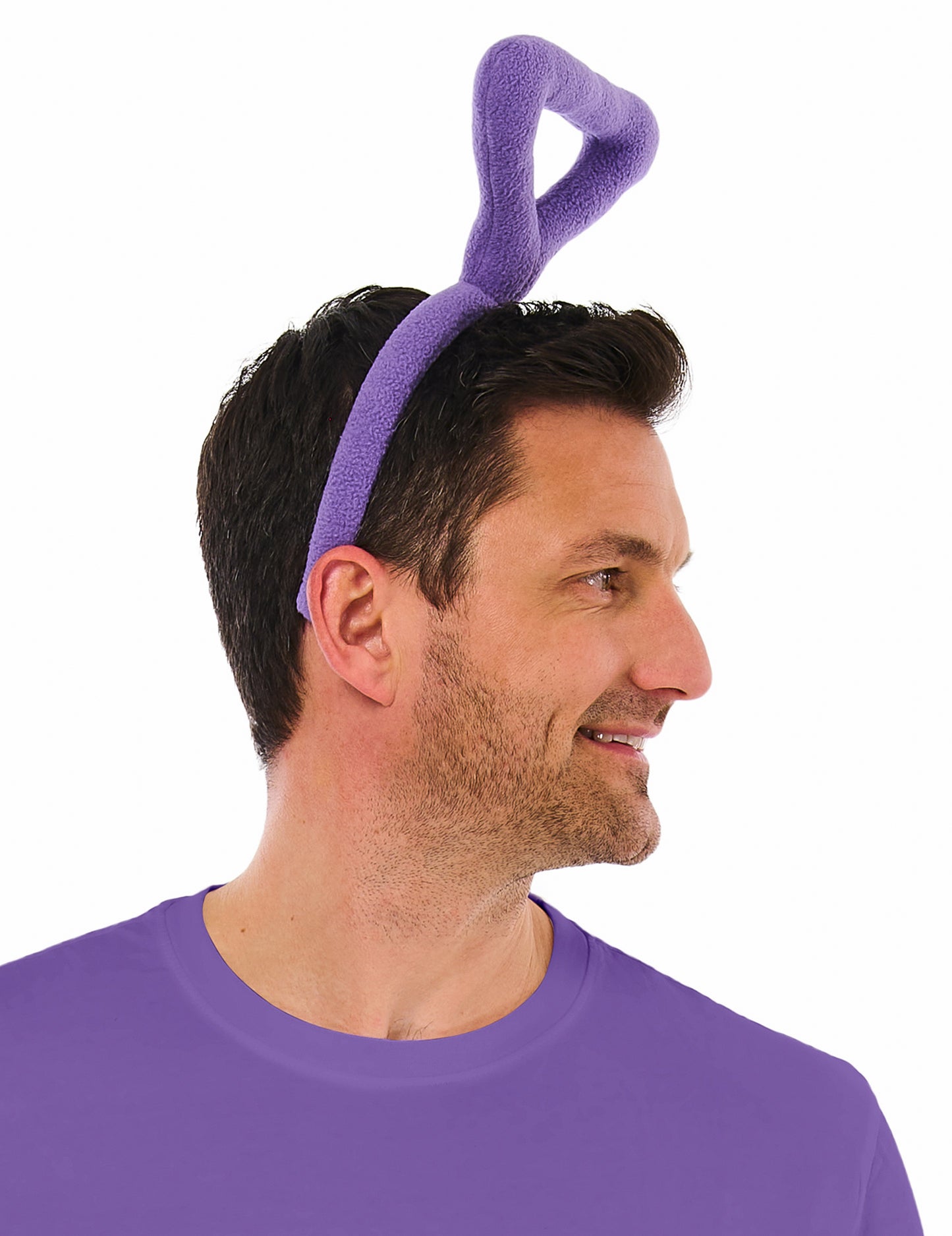 Fialová čelenka pro dospělé Tinky Winky Teletubbies