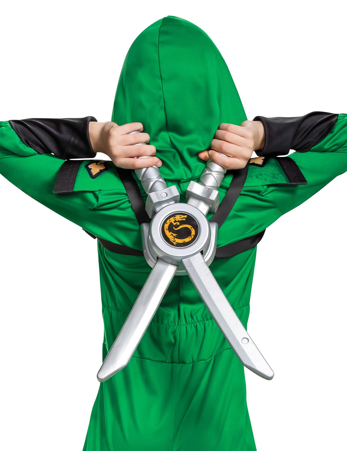 Detail zadního upevňovacího systému sady mečů Ninjago™ pro dítě