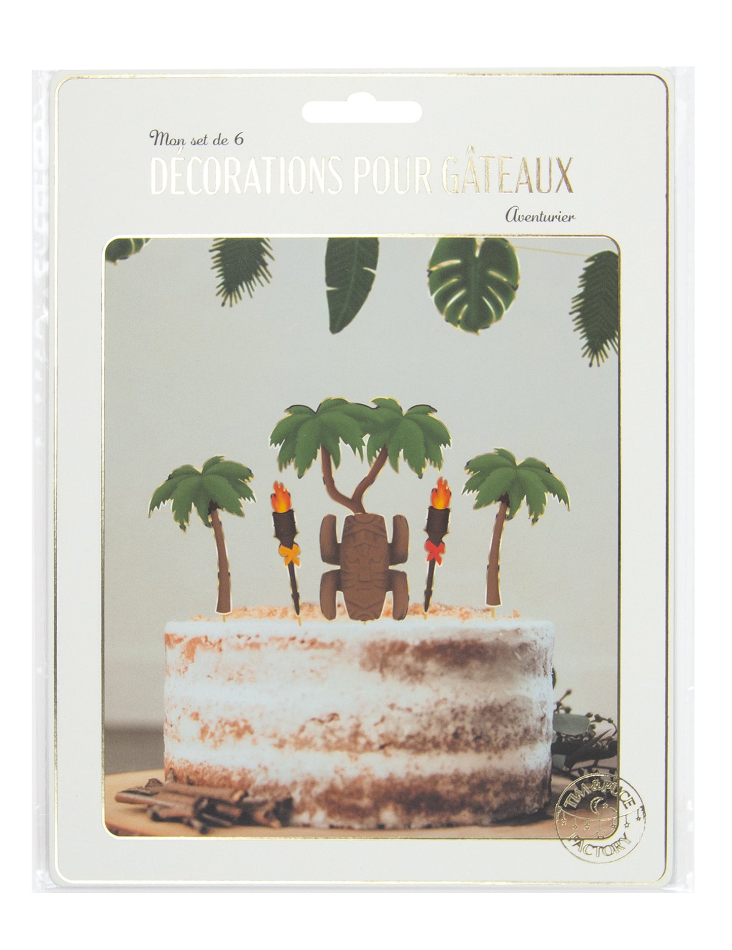 Sada 6 ozdob na dort s motivem dobrodruha