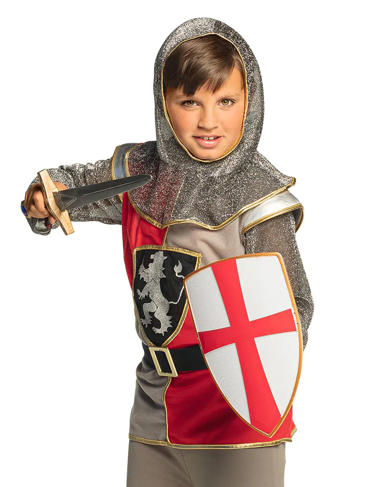 Situace s dětskou plastovou rytířskou sadou