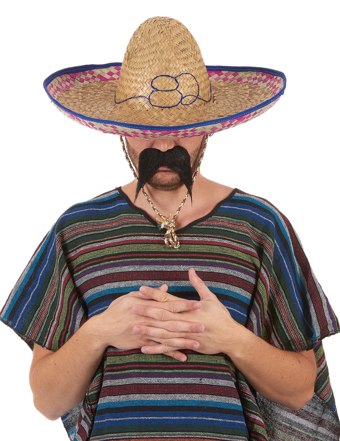 Mexický sombrero v dospělé slámě