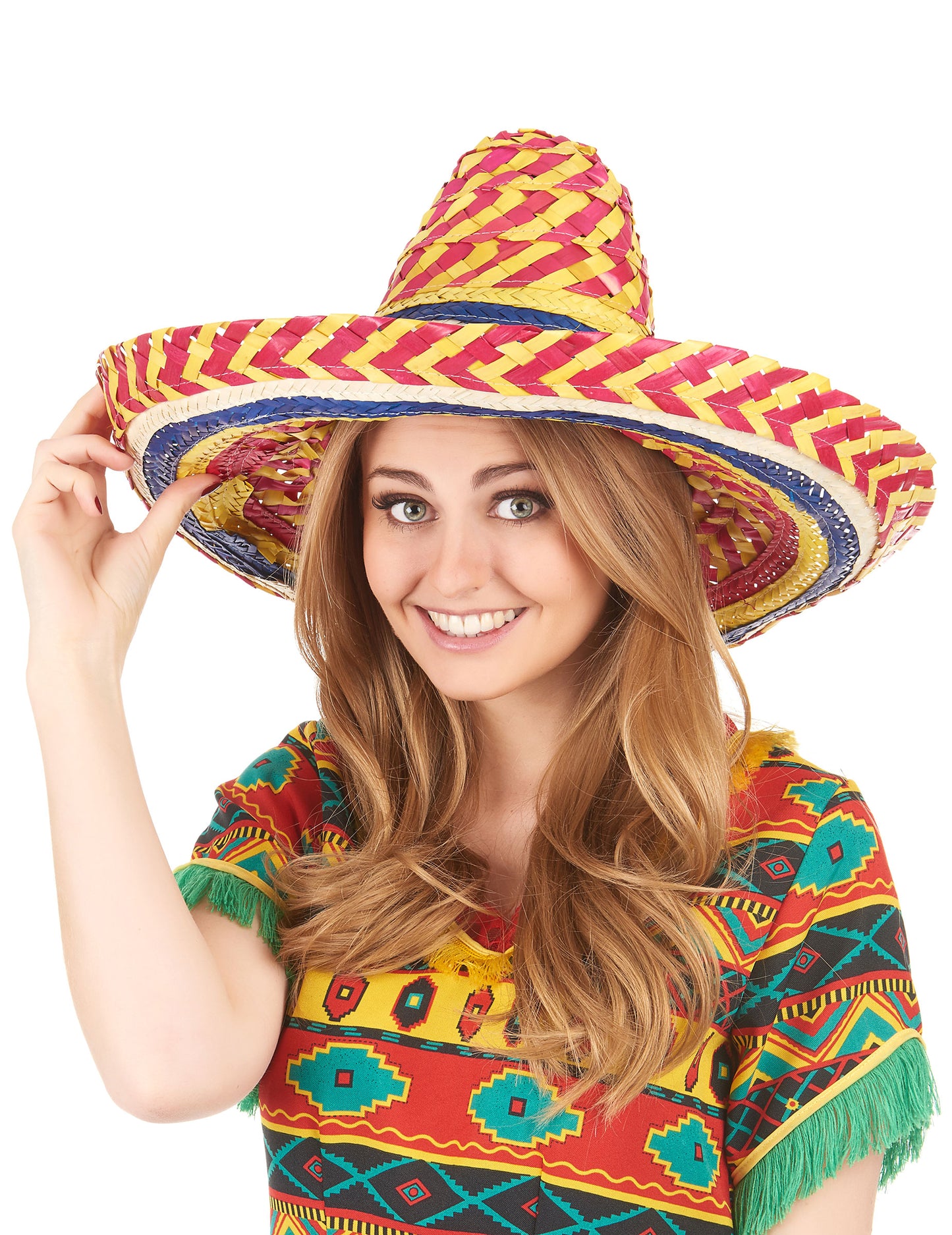 Vícebarevné mexické sombrero pro dospělé