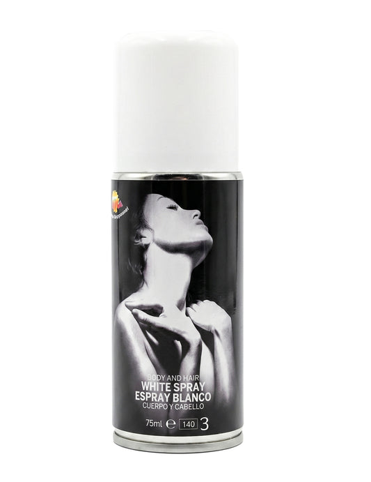 Bílý třpytivý tělový sprej 75ml