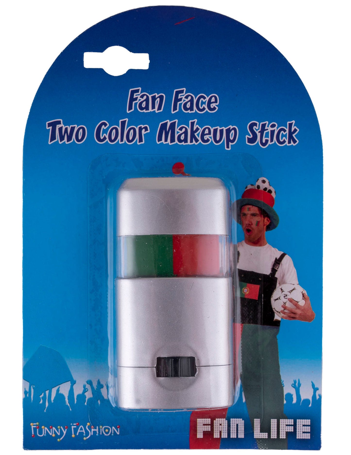 Make-up v tyčince pro fanynky Portugalska