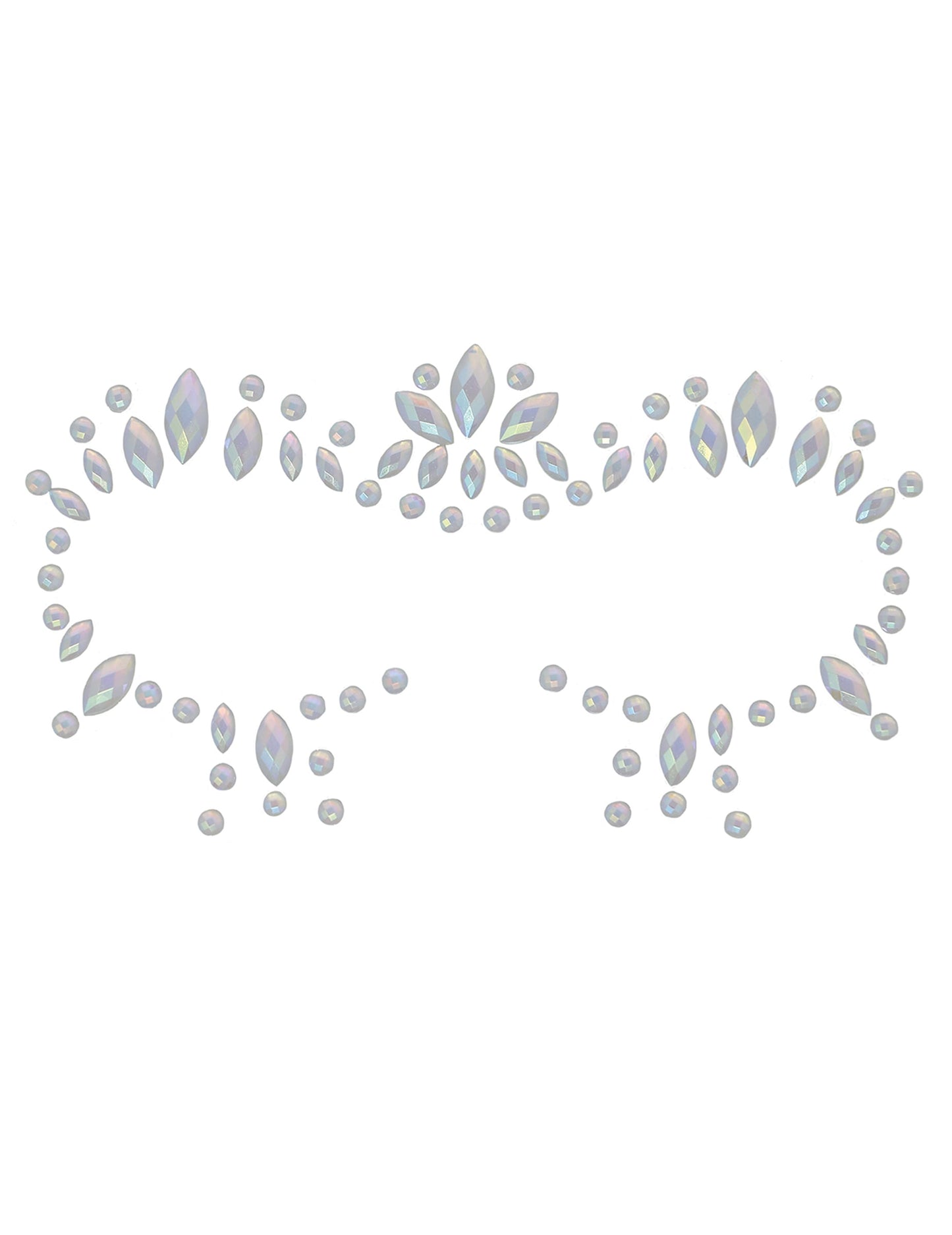 Détail du motif des strass adhésifs phosphorescents