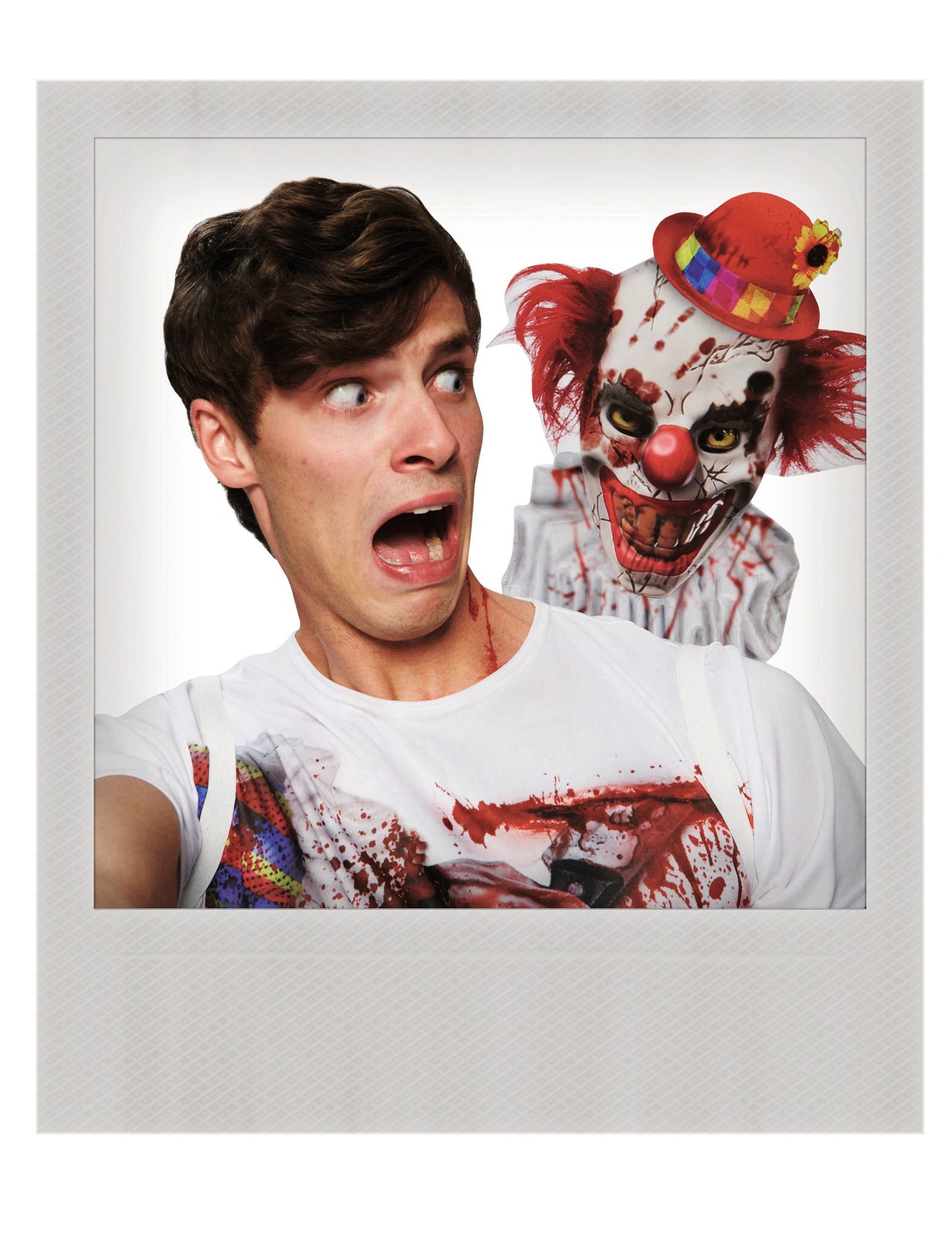 Tričko pro dospělé se selfie s strašidelným klaunem