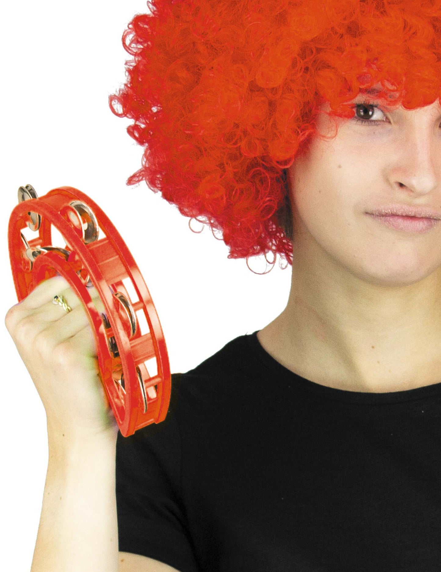 Červená tamburína 40 cm