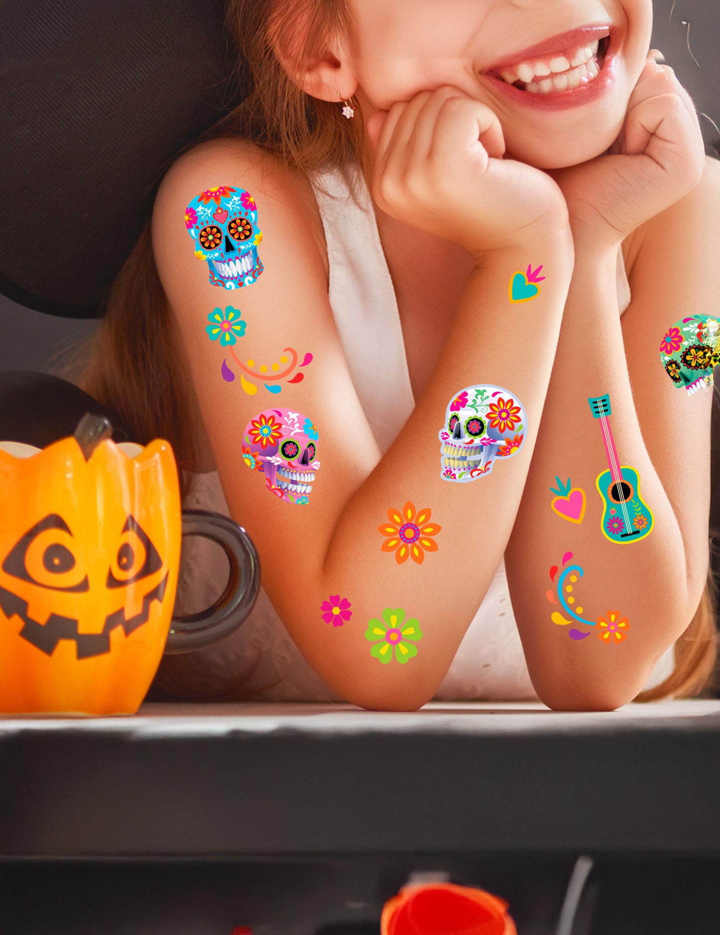 Barevné tetování Dia de los Muertos