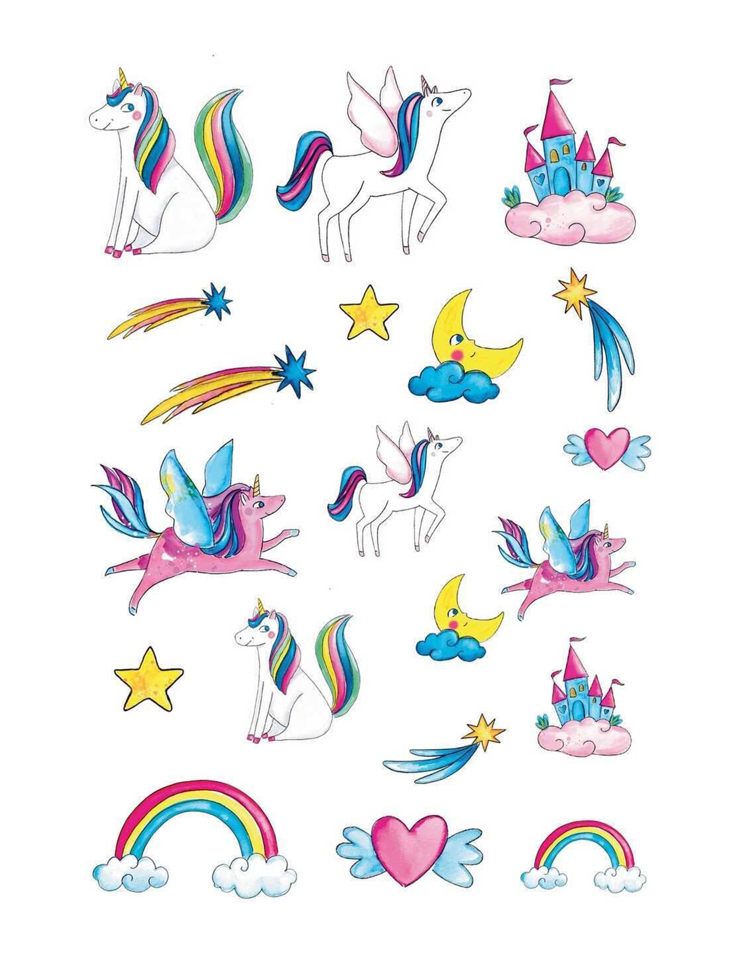 Tetování víly Unicorn