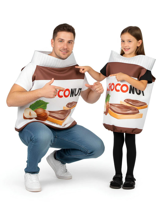 Párový kostým Choconut pro dospělého a dítě