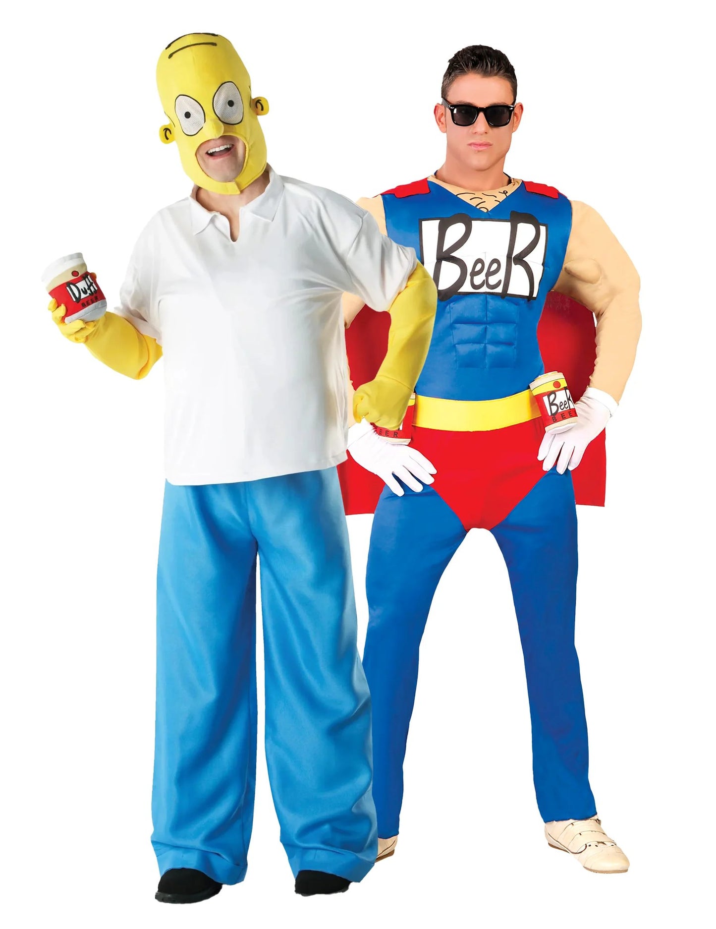 Párový kostým Homer Simpson a Beerman pro dospělé