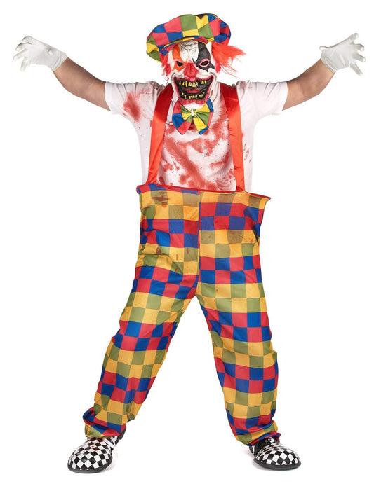 Balíček děsivého klaunského kostýmu na Halloween