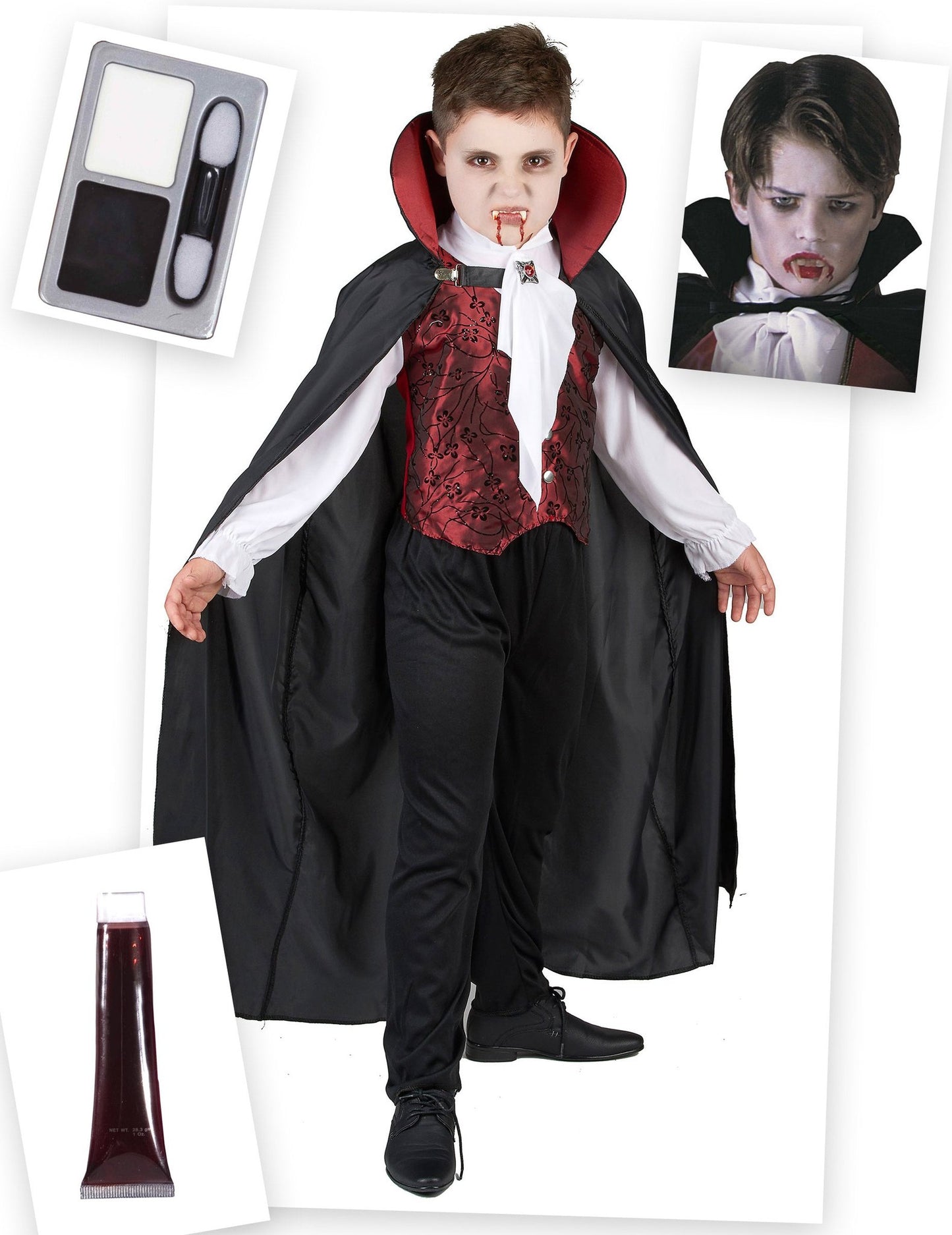 Pack déguisement vampire Halloween garçon