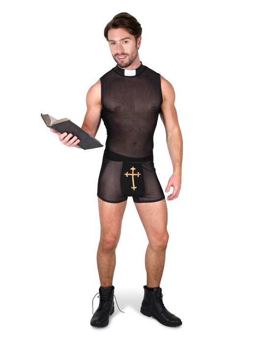 Párový kostým kněz a jeptiška pro dospělé, sexy