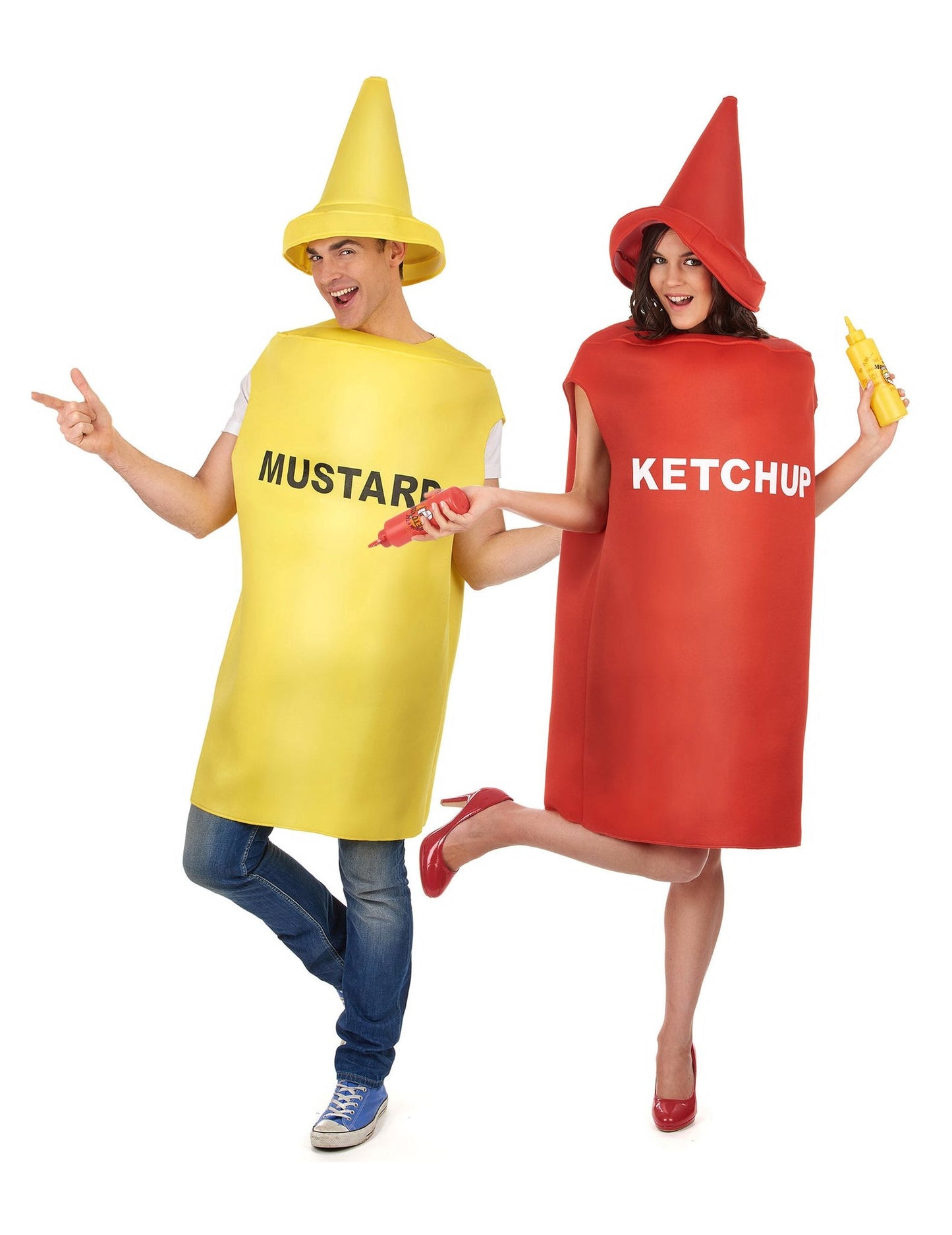 Paarkostüm Senf- und Ketchup-Tuben