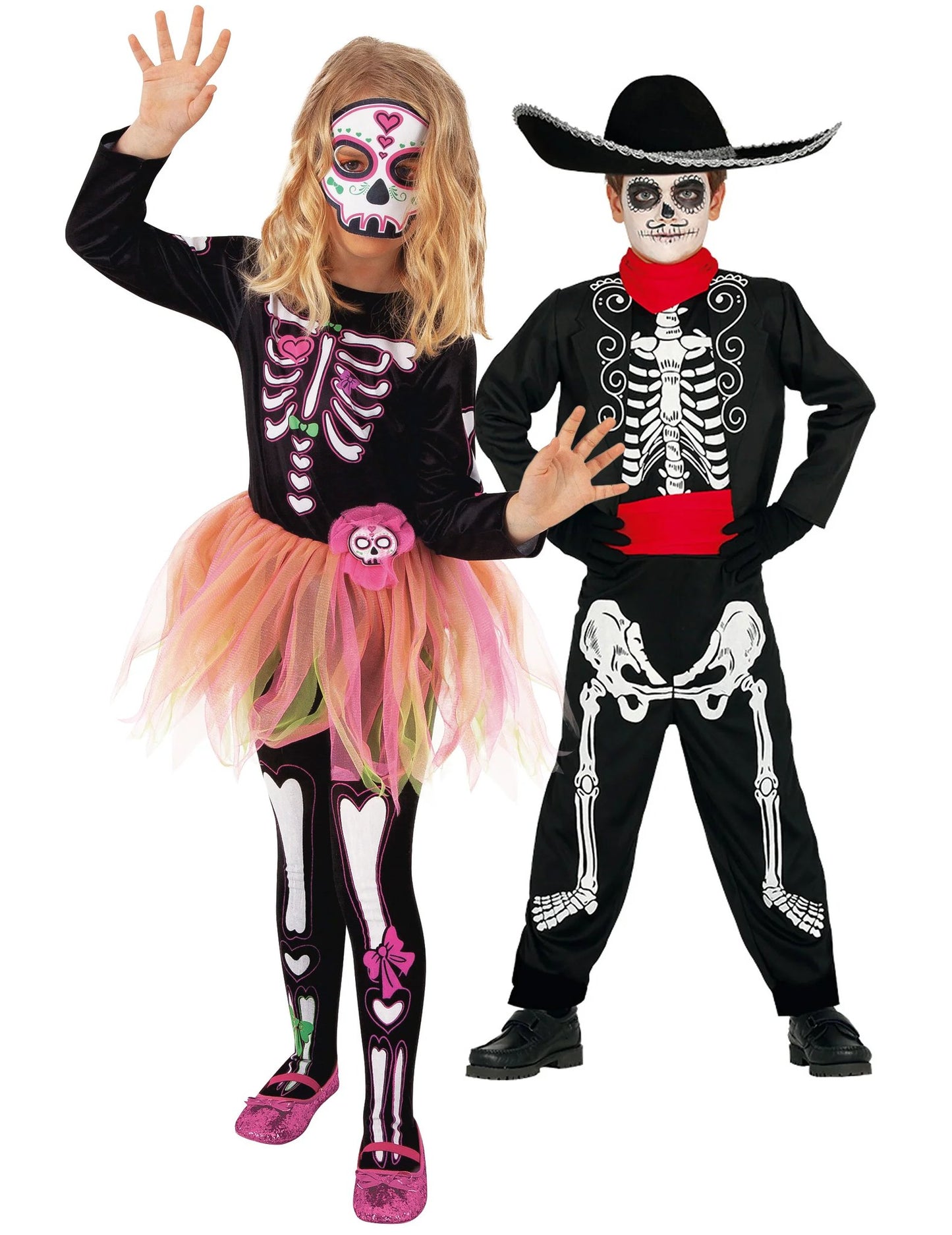 Dětský kostým pro pár Dia de los Muertos