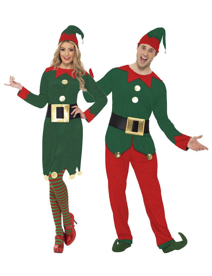 Dvojice kostýmů elfů Santa Clause pro dospělé