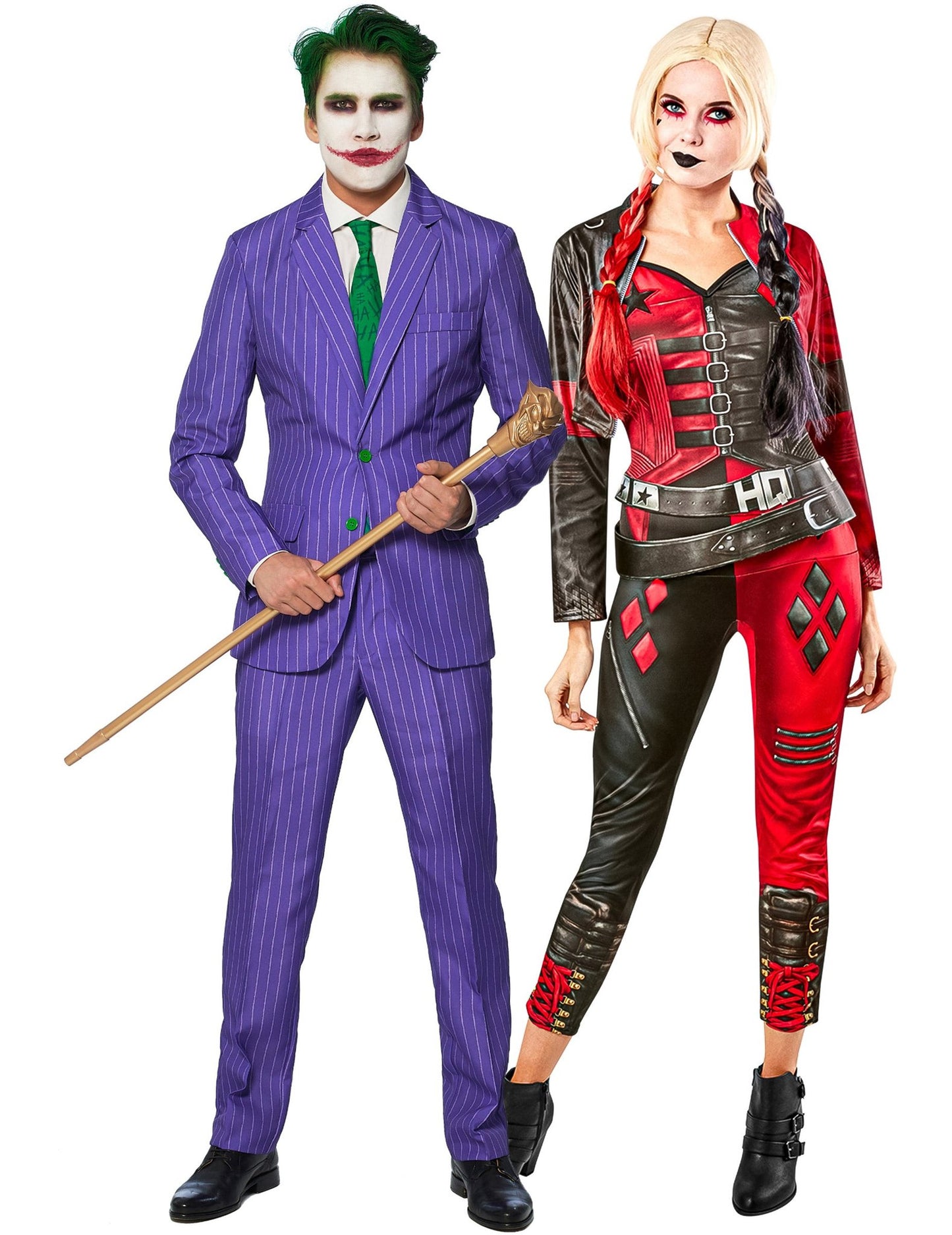 Párový kostým Harley Quinn - Suicide Squad 2™ a kostým Mr. Joker™ Suitmeister™ pro dospělé