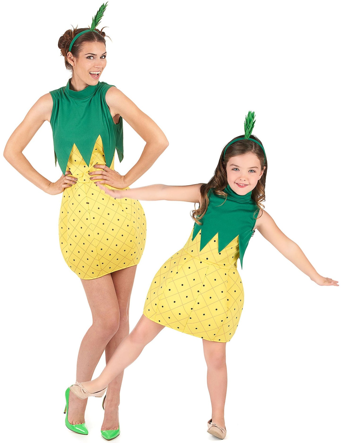 Párty kostým pro pár ovocný ananas matka a dcera